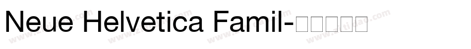 Neue Helvetica Famil字体转换